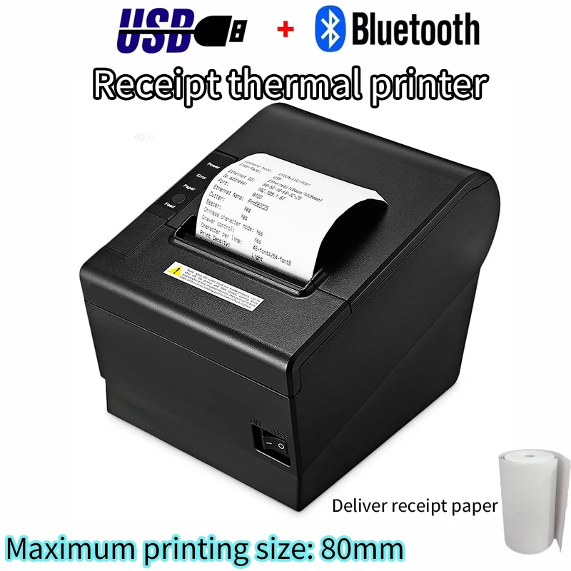 80mm Thermal POS Receipt Printer with Auto Cutter, 180mm/s Print Speed, Fully Compatible with Windows, Android, and IOS System
80mm Thermal POS Receipt Printer with Auto Cutter, 180mm/s Print Speed, Fully Compatible with Windows, Android, and IOS System