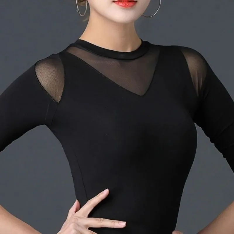 Customized National Standard Dance Top for Female Adults Modern Dance Clothing Latin Practice Dress Social Dance Clothes
Customized National Standard Dance Top for Female Adults Modern Dance Clothing Latin Practice Dress Social Dance Clothes