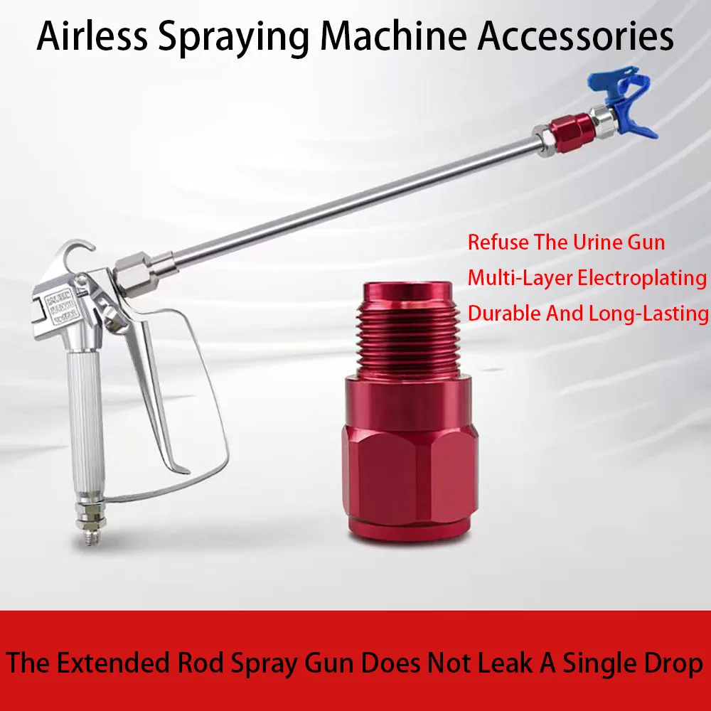 High Pressure Airless Spray Gun Extension Rod With Airless Spray Joint Shut-Off Valve Extension Anti Urine Gun
High Pressure Airless Spray Gun Extension Rod With Airless Spray Joint Shut-Off Valve Extension Anti Urine Gun