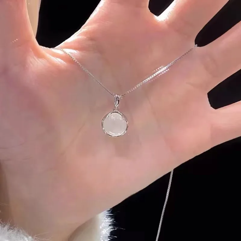 New 925 Sterling Silver Round Necklace Personality Charm Simple Style Pendant Choker Birthday Gift Women's Fine Jewelry
New 925 Sterling Silver Round Necklace Personality Charm Simple Style Pendant Choker Birthday Gift Women's Fine Jewelry