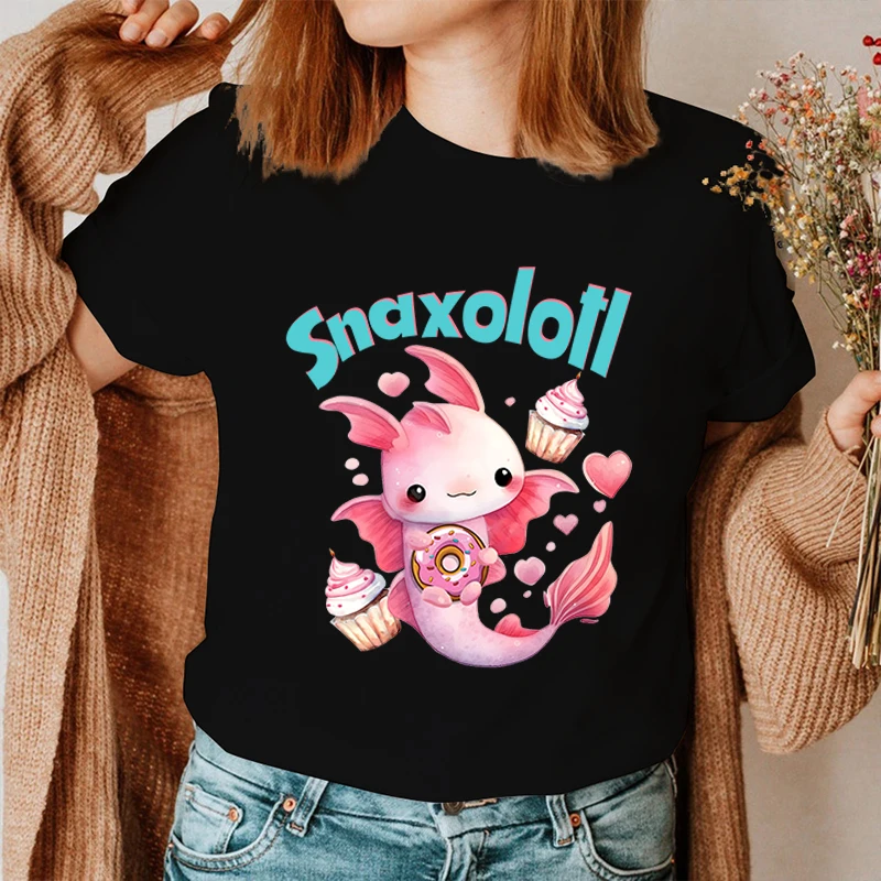 New Axolotls Snaxoloti Print T Shirts Women Men Casual Round Neck Tees Top Summer Cool Loose Short Sleeve
New Axolotls Snaxoloti Print T Shirts Women Men Casual Round Neck Tees Top Summer Cool Loose Short Sleeve