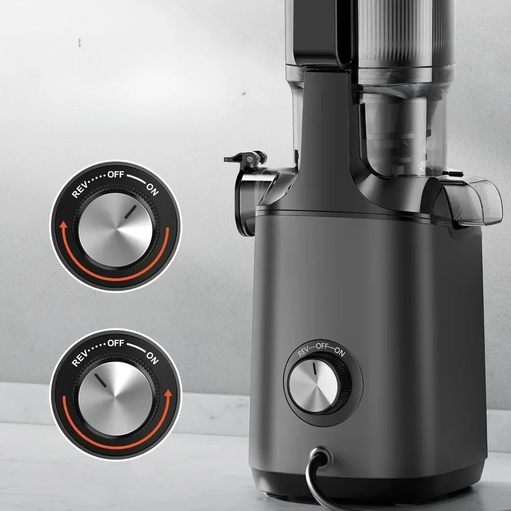 l Cold Press Juicer, Slow Masticating 4.3" Large Feed Chute, Effortless for Batch Juicing & Anti-blockage Reverse, Juicer
l Cold Press Juicer, Slow Masticating 4.3" Large Feed Chute, Effortless for Batch Juicing & Anti-blockage Reverse, Juicer