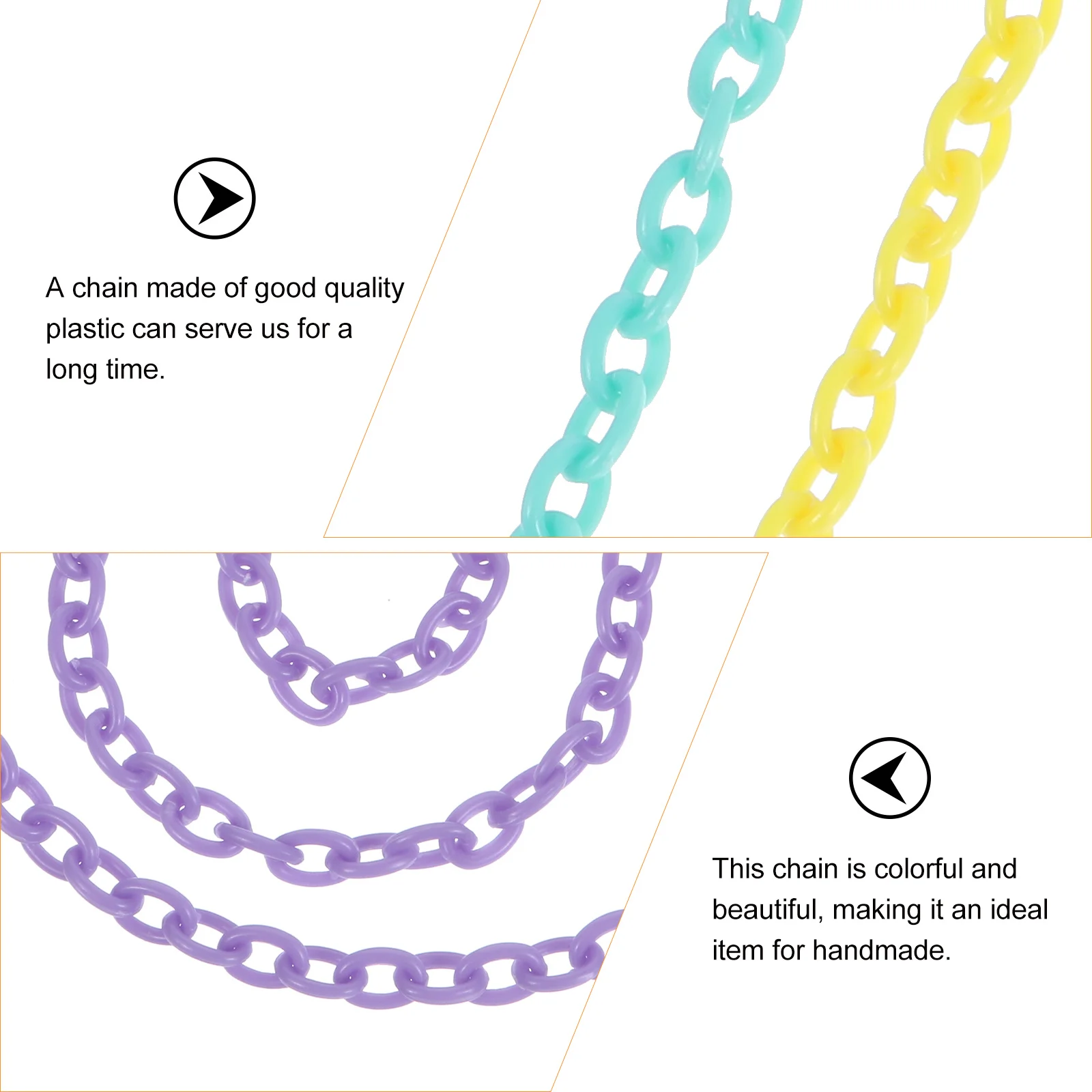 10Pcs Plastic Cable Chains High-Quality Colorful Chain for DIY Jewelry Making Supplies Plastic Chains Chain for Jewelry Making
10Pcs Plastic Cable Chains High-Quality Colorful Chain for DIY Jewelry Making Supplies Plastic Chains Chain for Jewelry Making