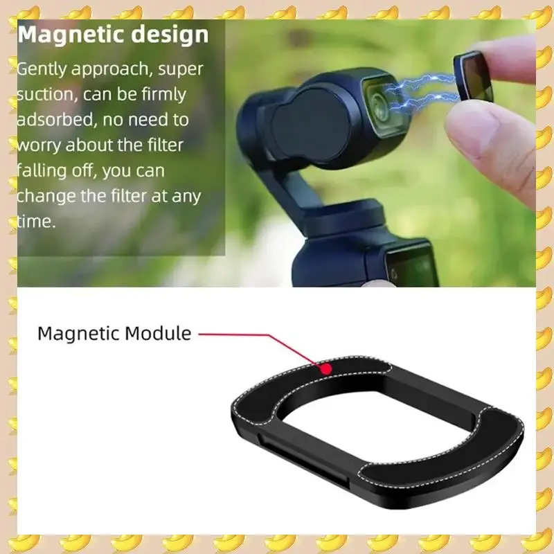 Набор фильтров с черными запотевающими линзами 1/4 для Dji Osmo Pocket 3, магнитный дизайн, профессиональный фильтр для фотосъемки, простая установка, простота в использовании
Набор фильтров с черными запотевающими линзами 1/4 для Dji Osmo Pocket 3, магнитный дизайн, профессиональный фильтр для фотосъемки, простая установка, простота в использовании