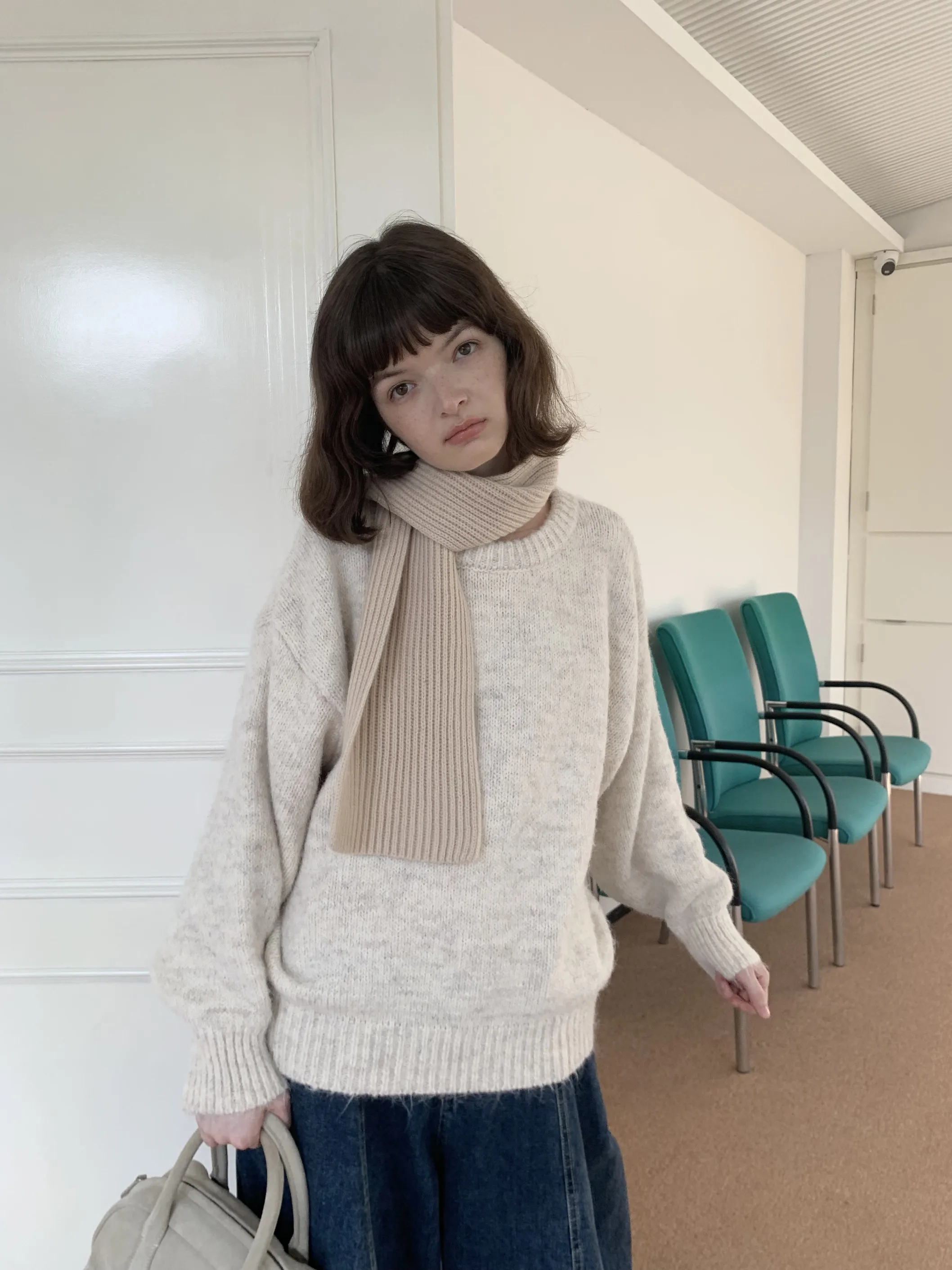 Вязаный свитер Melo Molly Soft Oats с круглым вырезом, женский, зимний, универсальный, с длинными рукавами, теплый, утолщенный, цветной топ
Вязаный свитер Melo Molly Soft Oats с круглым вырезом, женский, зимний, универсальный, с длинными рукавами, теплый, утолщенный, цветной топ