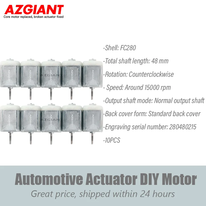 AZGIANT 10PCS Car Door Lock Actuators and Rear Trunk Lock Block Assembly FC280 12V DC Motor
AZGIANT 10PCS Car Door Lock Actuators and Rear Trunk Lock Block Assembly FC280 12V DC Motor