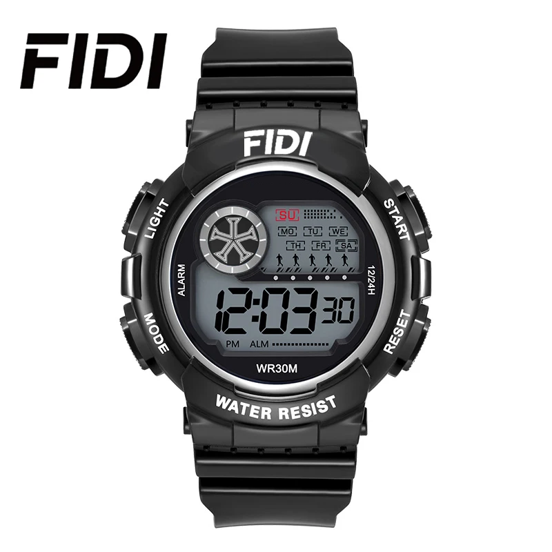 FIDI Watch For Male Students Waterproof Luminous Sport Children Electronic Watch Junior School LED Watch FD116
FIDI Watch For Male Students Waterproof Luminous Sport Children Electronic Watch Junior School LED Watch FD116