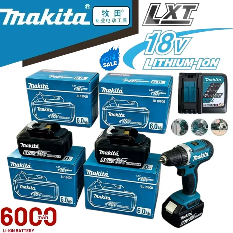 High Quality Makita 18V 6Ah Lithium Cell Universal Spare Battery For BL1815 BL1850 BL1860 Power Tools
High Quality Makita 18V 6Ah Lithium Cell Universal Spare Battery For BL1815 BL1850 BL1860 Power Tools