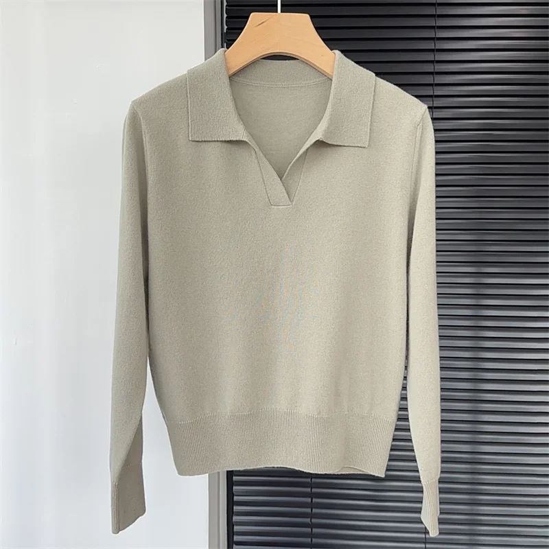 Женский свитер, новый эластичный вязаный облегающий топ с длинными рукавами на осень 2021, пуловер из смеси шерсти с воротником-поло, повседневный трикотаж
Женский свитер, новый эластичный вязаный облегающий топ с длинными рукавами на осень 2021, пуловер из смеси шерсти с воротником-поло, повседневный трикотаж