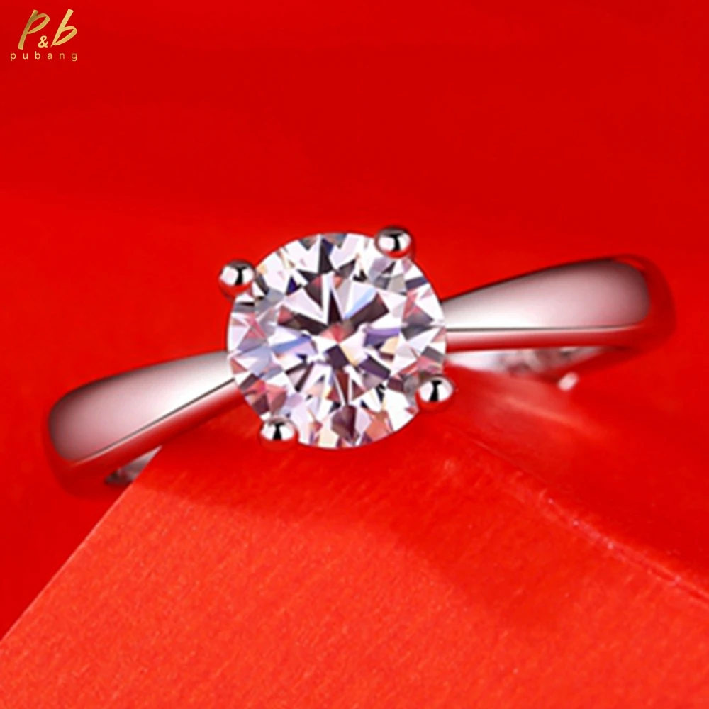 PuBang Fine Jewelry 925 Sterling Silver Round Cut 0.5-2CT GRA Real Moissanite Diamond Gems Engagement Adjustable Rings Wholesale
PuBang Fine Jewelry 925 Sterling Silver Round Cut 0.5-2CT GRA Real Moissanite Diamond Gems Engagement Adjustable Rings Wholesale