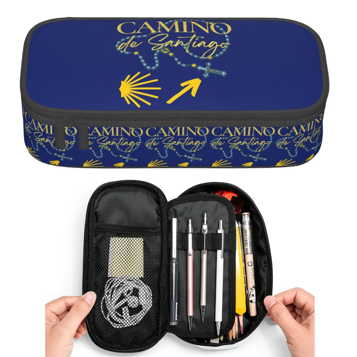 Camino De Santiago Spain Espana Pencil Cases for Student Pen Box Pencil Bag Large Storage Pencil Pouch Pen Holder
Camino De Santiago Spain Espana Pencil Cases for Student Pen Box Pencil Bag Large Storage Pencil Pouch Pen Holder