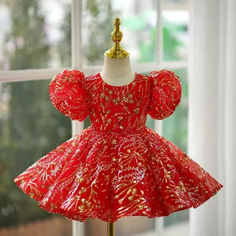 New High-End Children's Sequin Evening Gown Host Performance Wedding Birthday Party Flower Girl Dresses A3985 Bridesmaid Dresses
New High-End Children's Sequin Evening Gown Host Performance Wedding Birthday Party Flower Girl Dresses A3985 Bridesmaid Dresses