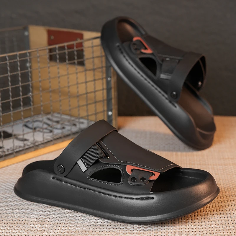 Men's casual Solid Color One strap slide slippers summer new breathable lightweight soft sole slip on outdoor beach walking shoe
Men's casual Solid Color One strap slide slippers summer new breathable lightweight soft sole slip on outdoor beach walking shoe