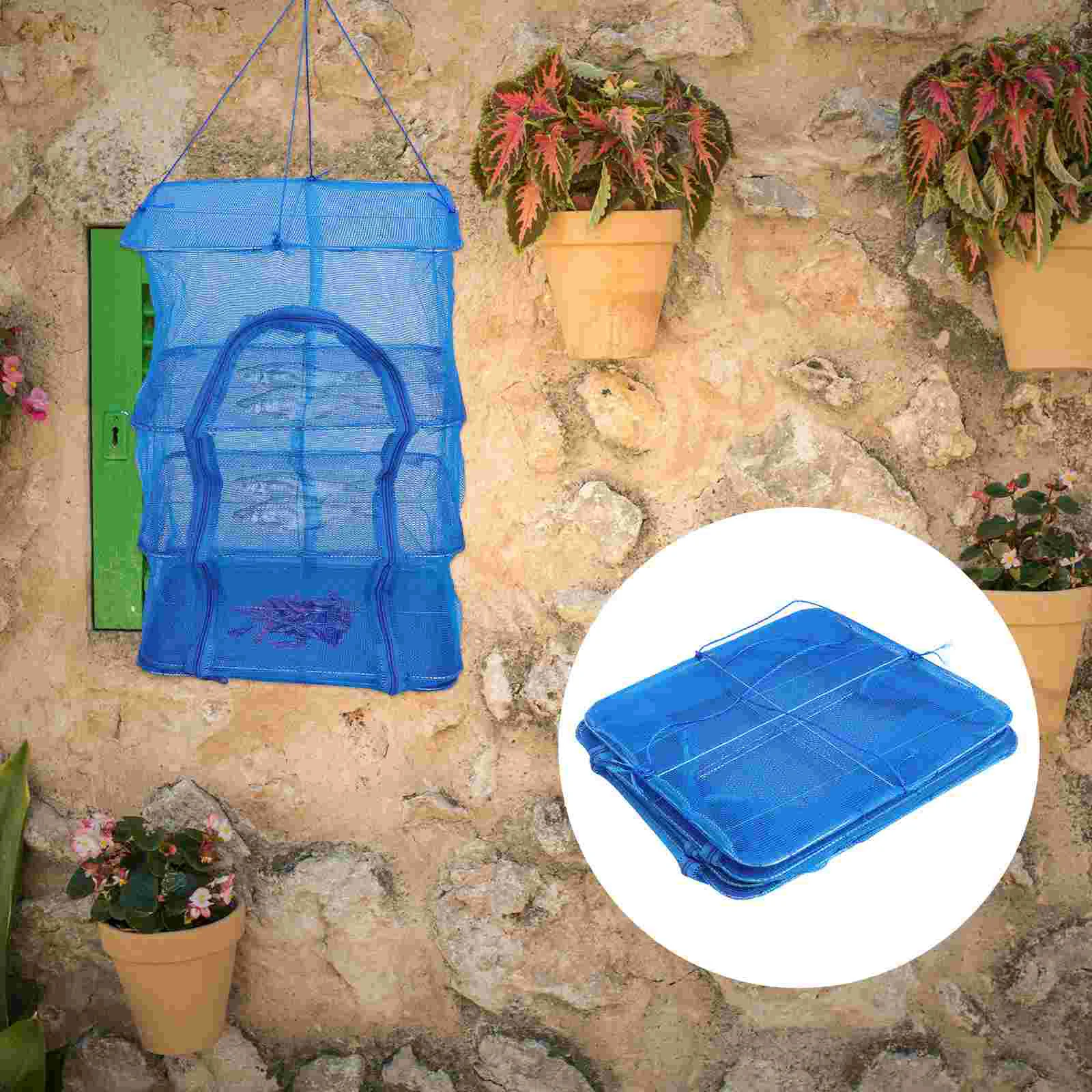 Drying Cage Folding Net Vegetables Hanging Basket Dryer Multi-layer with Zipper Dish Rack
Drying Cage Folding Net Vegetables Hanging Basket Dryer Multi-layer with Zipper Dish Rack