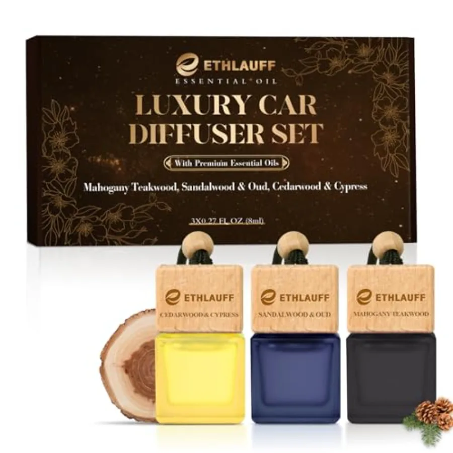 Car Air ener 3 Pcs, Cedarwood and Cypress, Sandalwood and Oud, Teakwood Mahogany
Car Air ener 3 Pcs, Cedarwood and Cypress, Sandalwood and Oud, Teakwood Mahogany