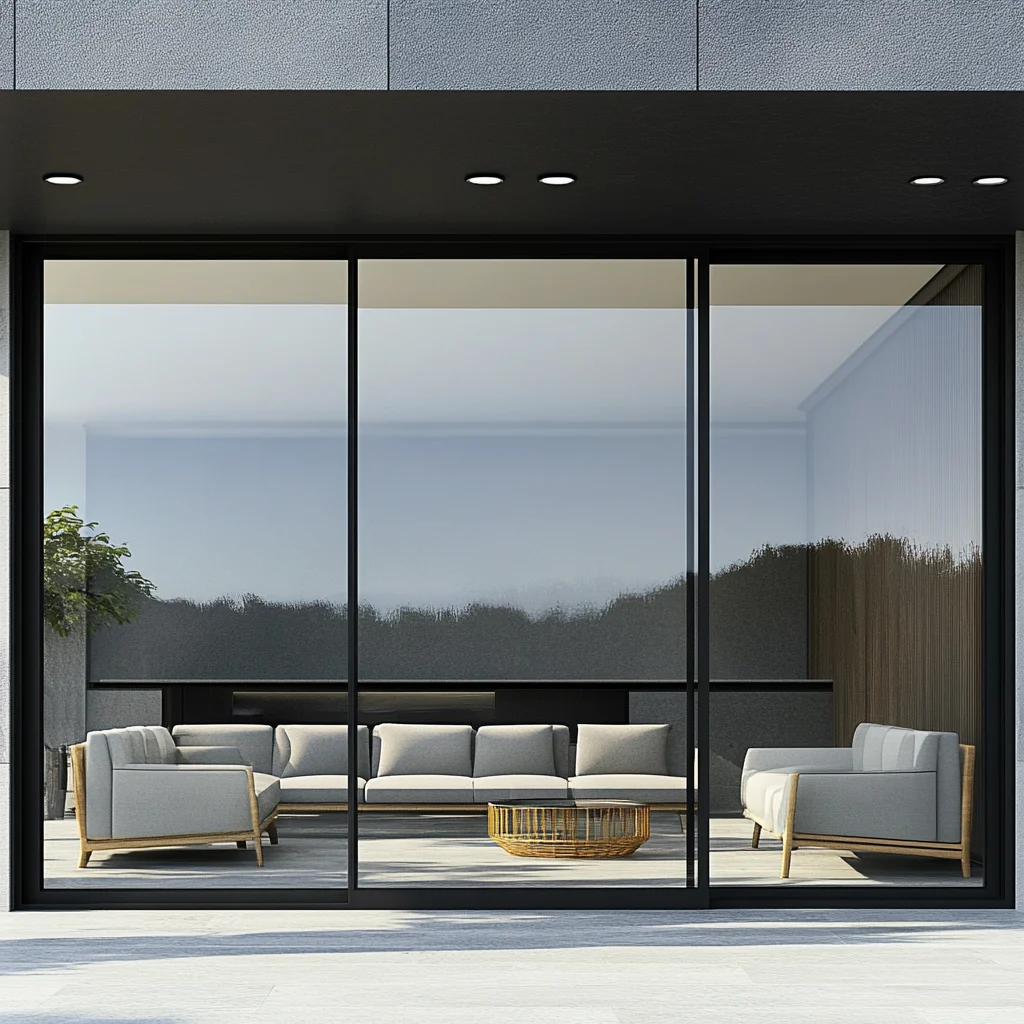 Modern Panoramic Narrow Aluminum Frame Double Layer Glass Manual Sliding Door Anti Ultraviolet Space Saving Design Glass Doors
Modern Panoramic Narrow Aluminum Frame Double Layer Glass Manual Sliding Door Anti Ultraviolet Space Saving Design Glass Doors