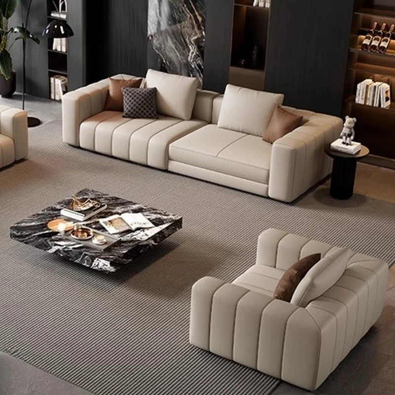 Premium Italian Genuine Leather Sectional Sofa Sets Living Room First Layer Cowhide Straight Row Light Luxury Sofas Furniture
Premium Italian Genuine Leather Sectional Sofa Sets Living Room First Layer Cowhide Straight Row Light Luxury Sofas Furniture