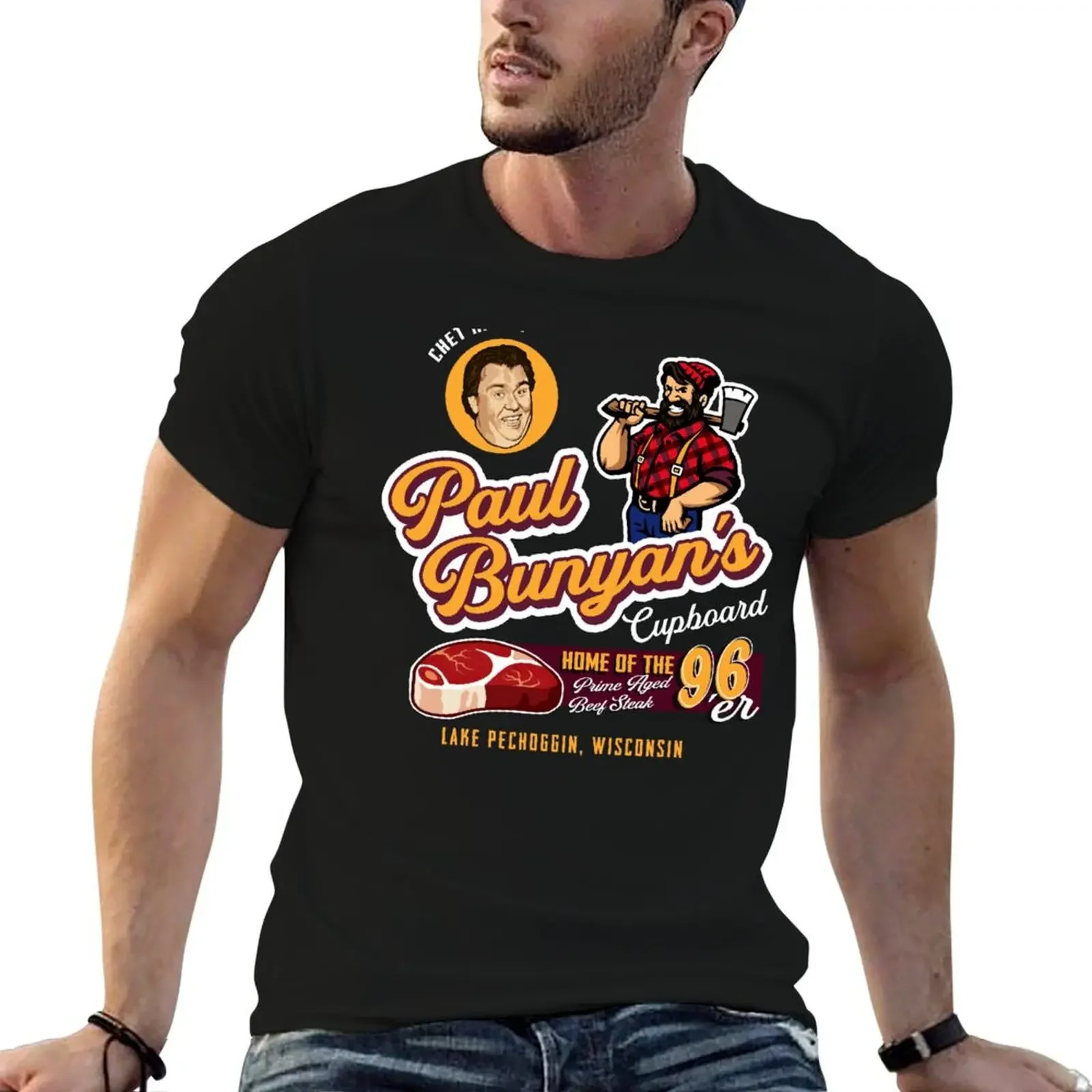 Paul Bunyan's Cupboard Great Outdoors T-Shirt korean fashion custom shirt street wear T-shirts oversize black t shirts for men
Paul Bunyan's Cupboard Great Outdoors T-Shirt korean fashion custom shirt street wear T-shirts oversize black t shirts for men