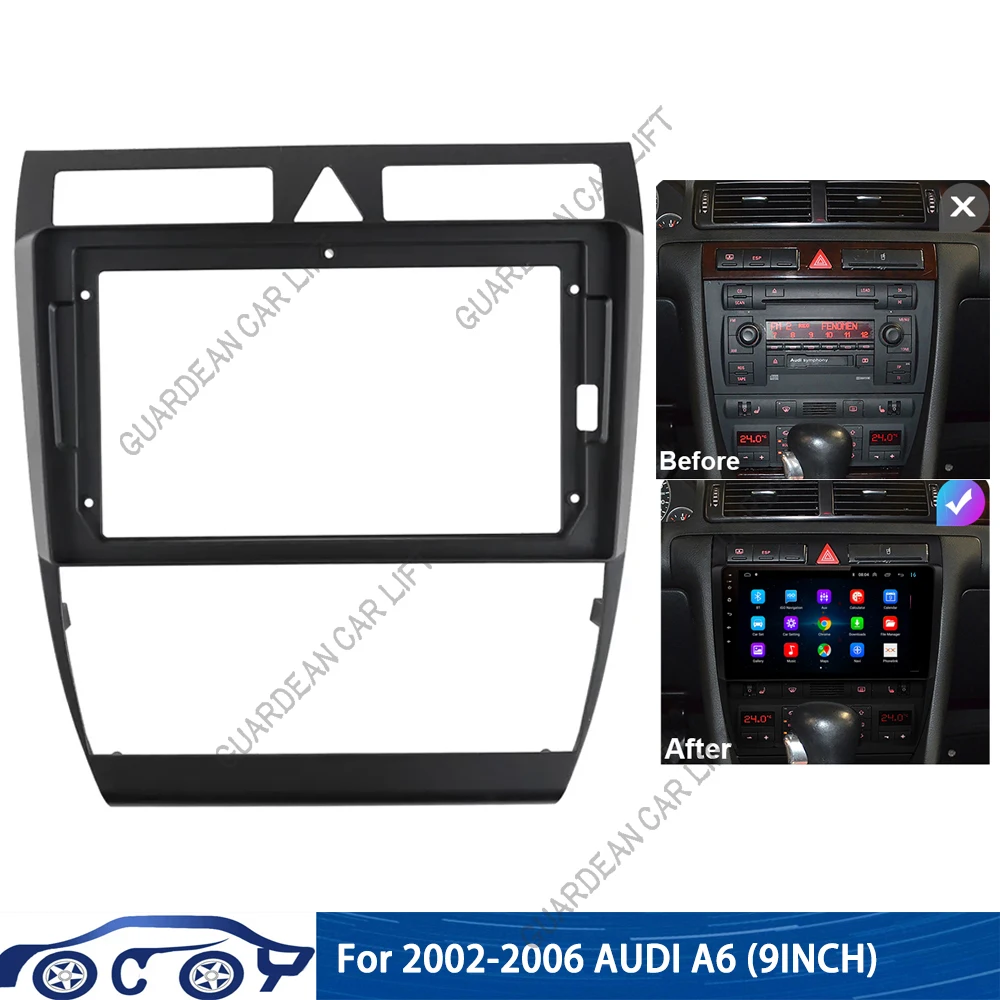 9 Inch For AUDI A6 1998-2006 Car Radio Fascia MP5 GPS Android Stereo Player 2 Din Head Unit Navigation Panel Dash Frame Install
9 Inch For AUDI A6 1998-2006 Car Radio Fascia MP5 GPS Android Stereo Player 2 Din Head Unit Navigation Panel Dash Frame Install