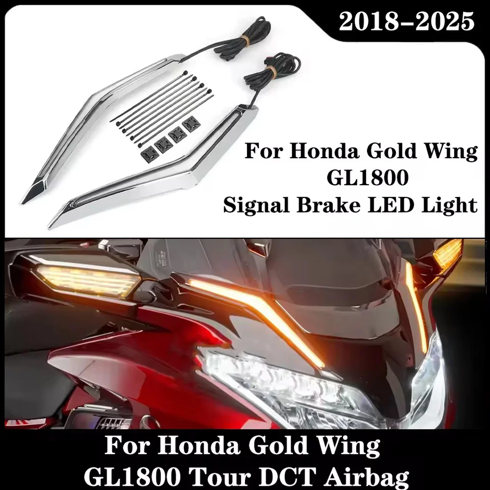 For Honda Gold Wing GL 1800 GL1800 Tour DCT Airbag 2018-2025 Motorcycle Strike Windshield Trim Lamp Turn Signal Brake LED Light
For Honda Gold Wing GL 1800 GL1800 Tour DCT Airbag 2018-2025 Motorcycle Strike Windshield Trim Lamp Turn Signal Brake LED Light