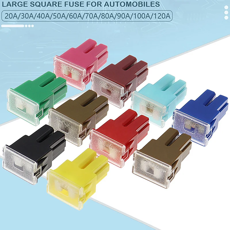 5Pcs Automobiles Fork Bolt Fuses 20-120A Square Car Fuse Box Waterproof Sockets Car Square Head Large Plug-in Fuses
5Pcs Automobiles Fork Bolt Fuses 20-120A Square Car Fuse Box Waterproof Sockets Car Square Head Large Plug-in Fuses
