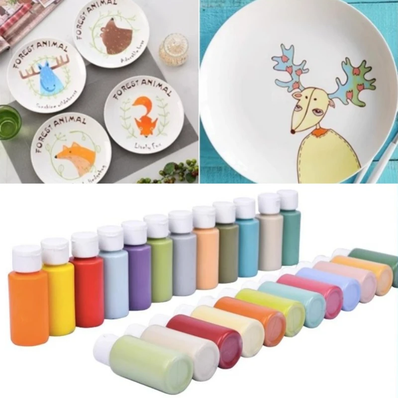 80g/bottle 12 Colors/set Medium-temperature Fired Ceramic Underglaze Concentrate Agent DIY Pottery Handicrafts Coloring Glaze
80g/bottle 12 Colors/set Medium-temperature Fired Ceramic Underglaze Concentrate Agent DIY Pottery Handicrafts Coloring Glaze