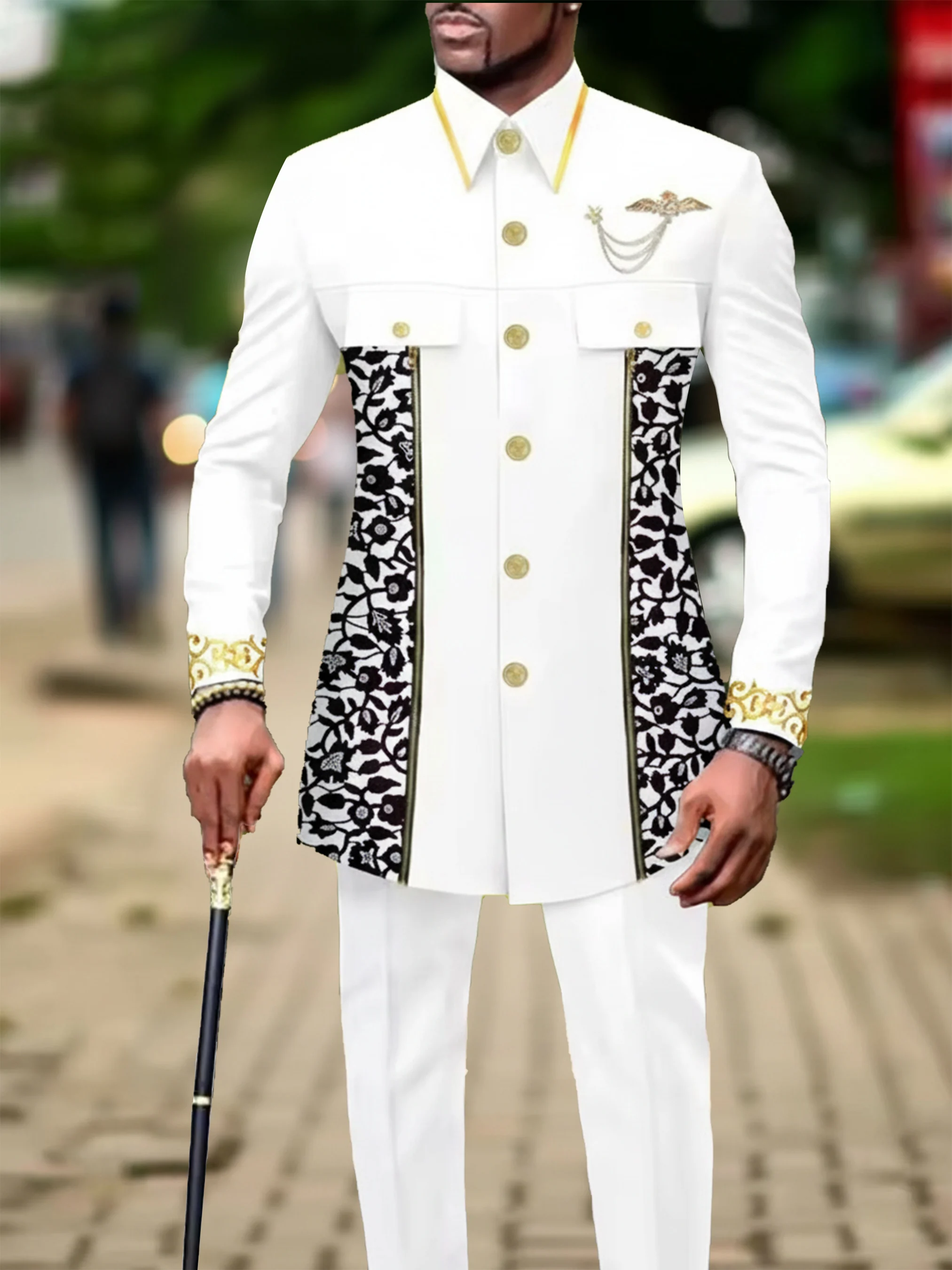 Мужской повседневный костюм-двойка с длинными рукавами
Мужской повседневный костюм-двойка с длинными рукавами