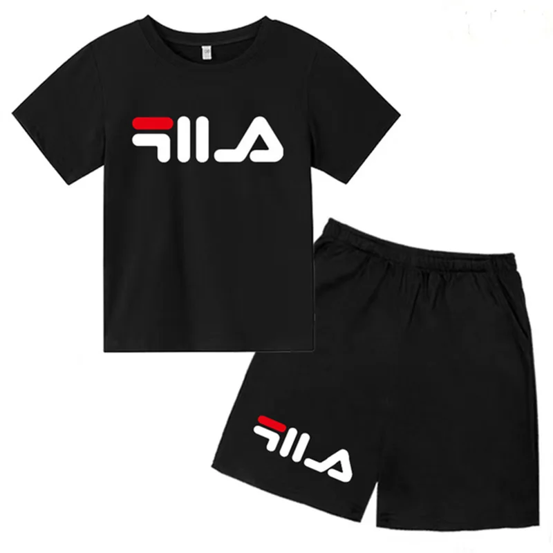 Summer Round Neck T-shirt for Boys Girl+shorts Set Children's Printed Cotton Breathable Leisure Brand Short Sleeve Clothing
Summer Round Neck T-shirt for Boys Girl+shorts Set Children's Printed Cotton Breathable Leisure Brand Short Sleeve Clothing