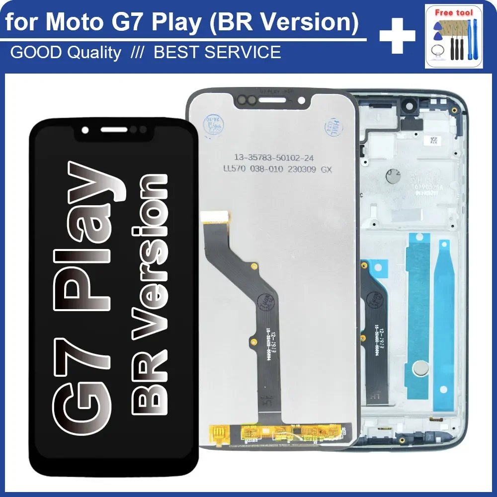 New Tested LCD for Motorola Moto G7 Play BR XT1952 LCD Display Touch Screen Assembly Replacement for Moto G7 Play LCD With Frame
New Tested LCD for Motorola Moto G7 Play BR XT1952 LCD Display Touch Screen Assembly Replacement for Moto G7 Play LCD With Frame