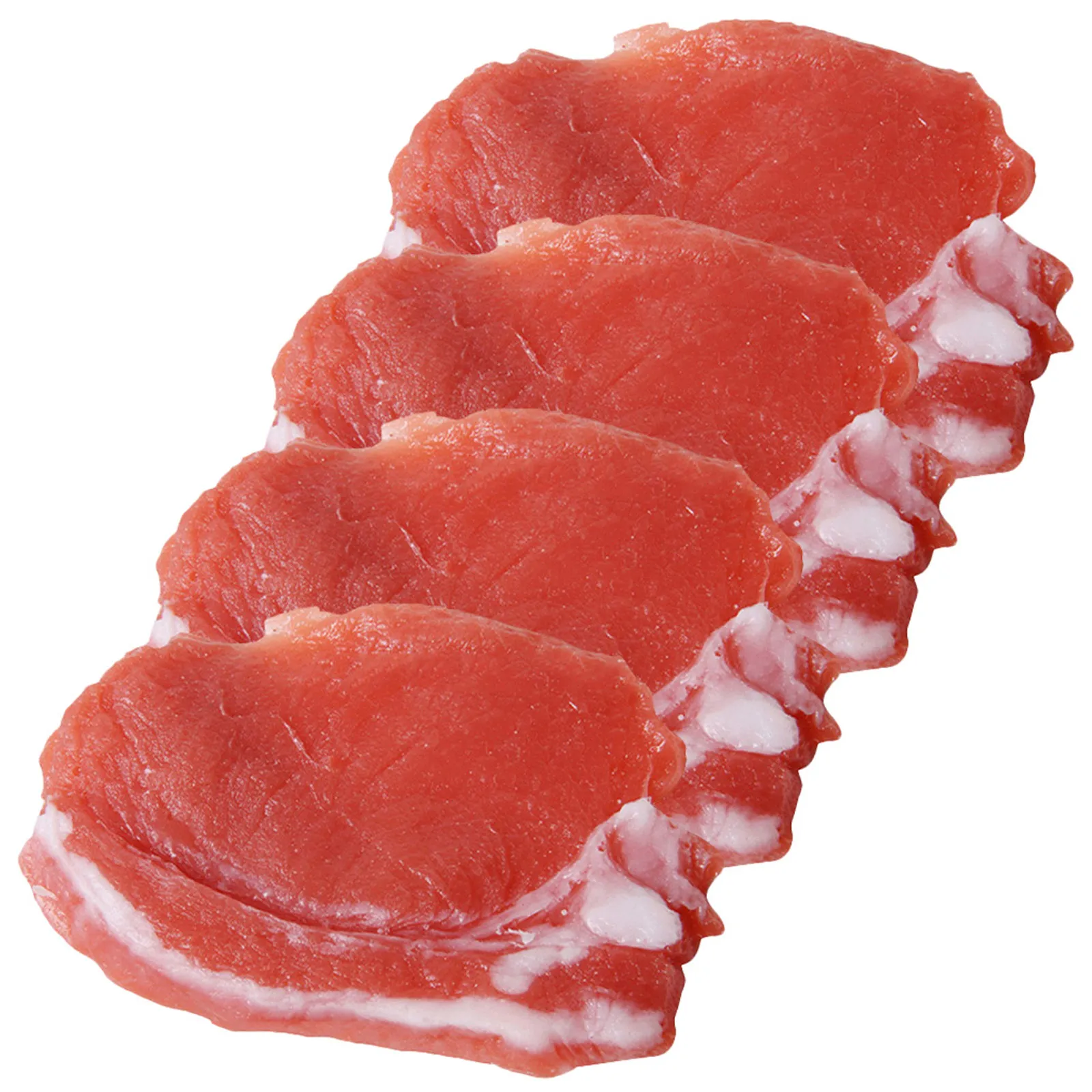 4Pcs Artificial Pork Decor Lifelike Resin Simulation Pork Slice for Home Restaurant Tabletop Photography Display Food Ornament
4Pcs Artificial Pork Decor Lifelike Resin Simulation Pork Slice for Home Restaurant Tabletop Photography Display Food Ornament