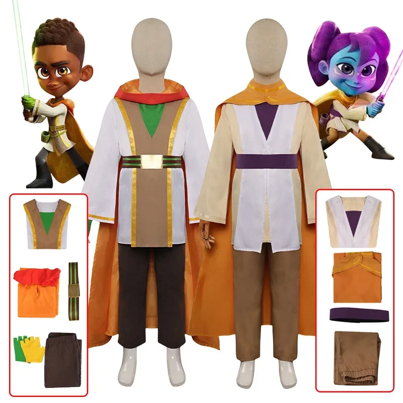 Star and Wars Cosplay Costume Young Jedi Adventures Cosplay Top Pants and Cloak Full Set Halloween Carnival Costumes for Girls B
Star and Wars Cosplay Costume Young Jedi Adventures Cosplay Top Pants and Cloak Full Set Halloween Carnival Costumes for Girls B