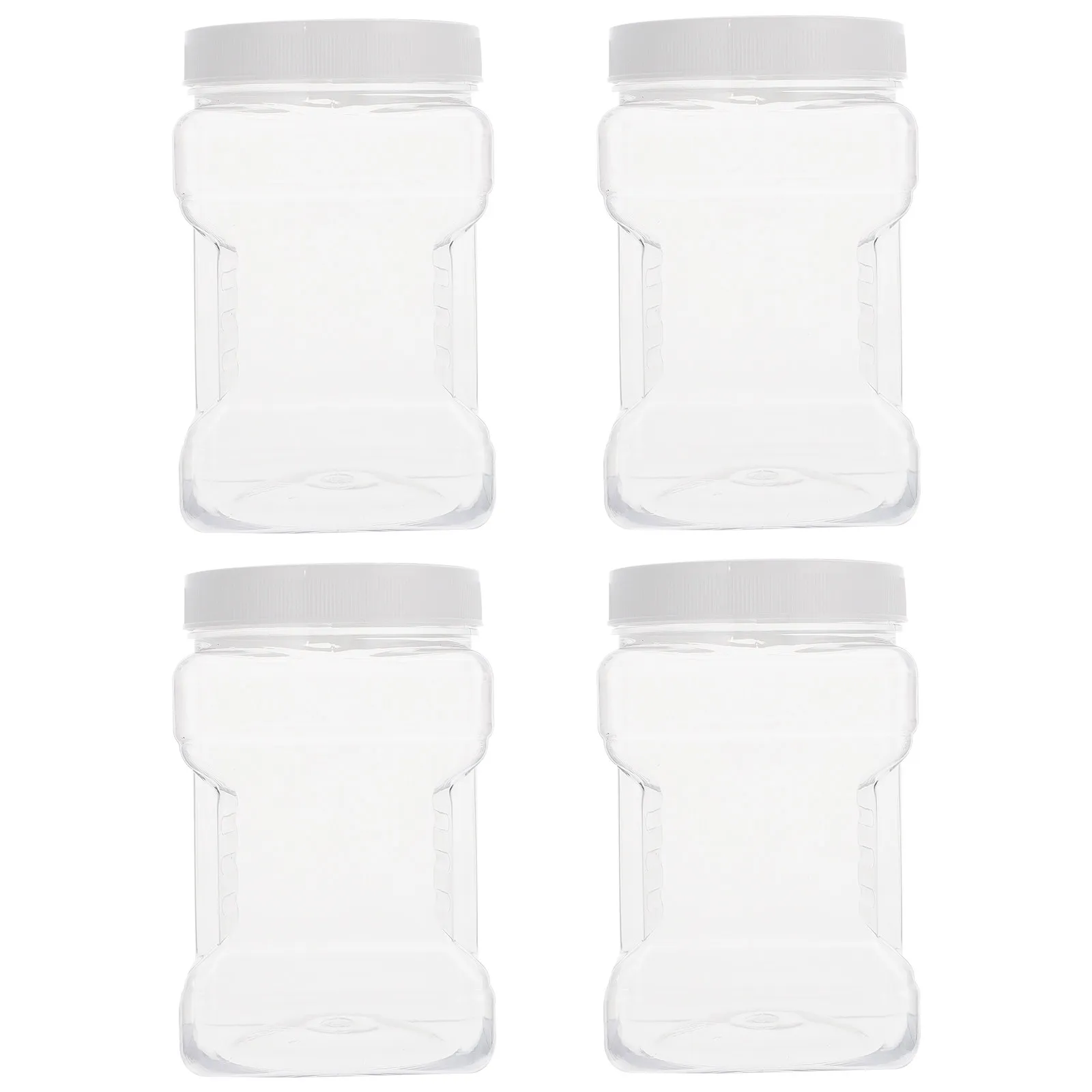 4Pcs Food Grade Square Storage Jars Multi Functional Plastic Containers Transparent Sealed Kitchen Bottles for Honey Grains
4Pcs Food Grade Square Storage Jars Multi Functional Plastic Containers Transparent Sealed Kitchen Bottles for Honey Grains