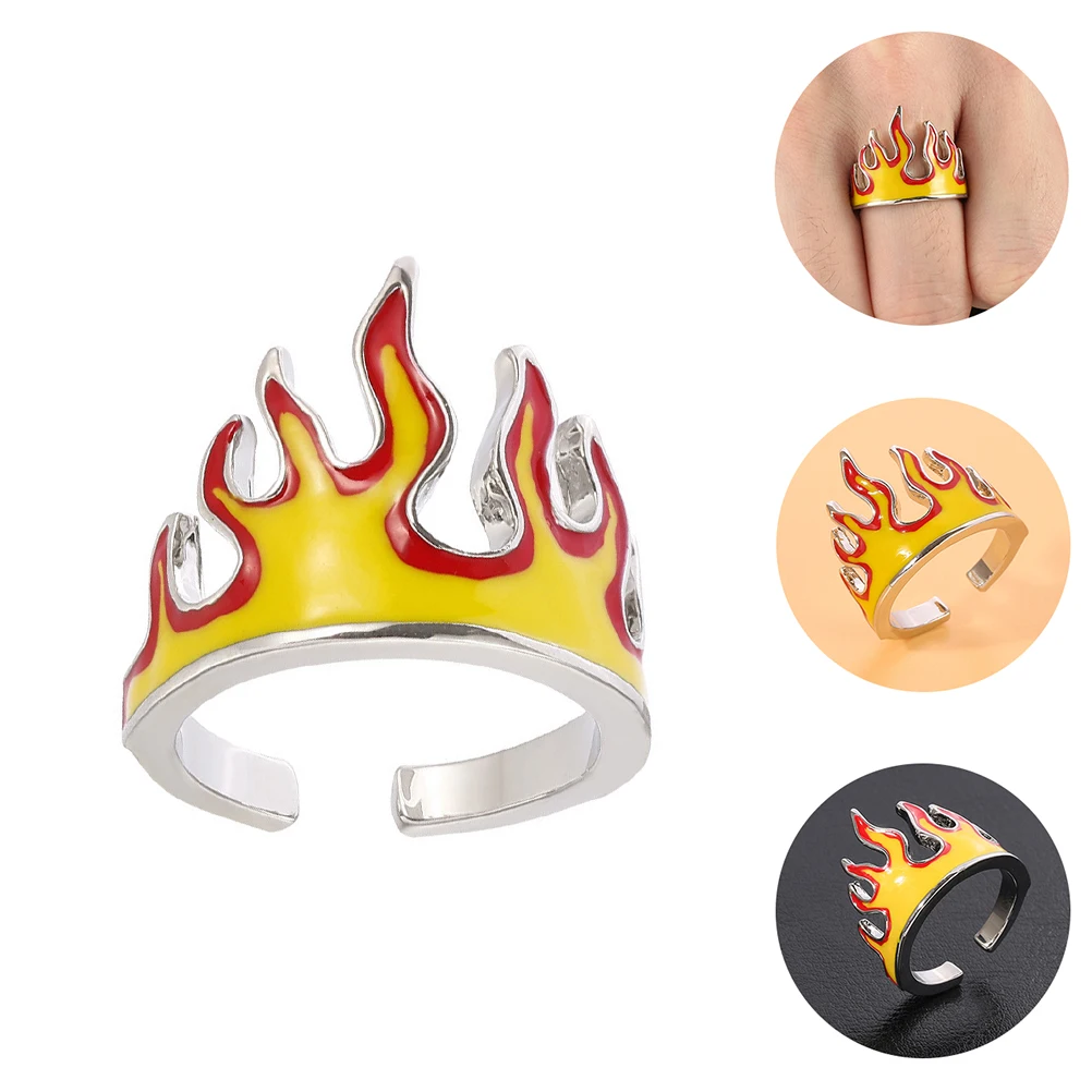 for Men Open Adjustable Flame Aesthetic Trendy Finger Jewelry Punk Style Decorative Ring Metal Anti-Rust
for Men Open Adjustable Flame Aesthetic Trendy Finger Jewelry Punk Style Decorative Ring Metal Anti-Rust