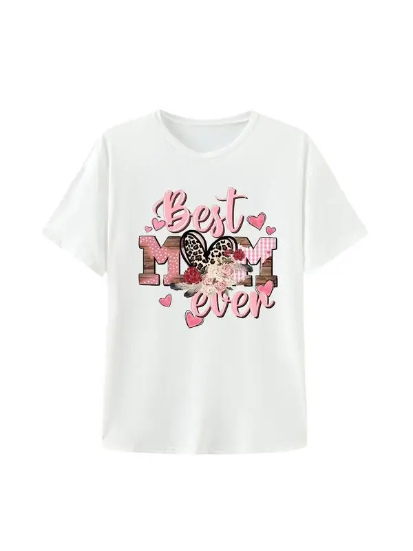 Women's Cartoon Letter Print Round Neck Tee, Fashion Casual Short Sleeve T-shirt, Ladies Summer Clothes for Daily T Shirt Women
Women's Cartoon Letter Print Round Neck Tee, Fashion Casual Short Sleeve T-shirt, Ladies Summer Clothes for Daily T Shirt Women