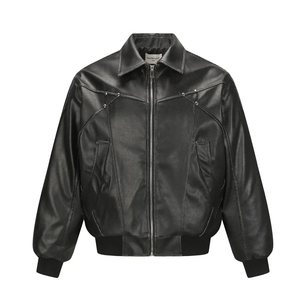 Full Sleeve Thick Zip Up Bling Aesthetic Crack Leather Jackets Coats for Women Men Loose Academia Gothic Grunge Winter Outerwear
Full Sleeve Thick Zip Up Bling Aesthetic Crack Leather Jackets Coats for Women Men Loose Academia Gothic Grunge Winter Outerwear