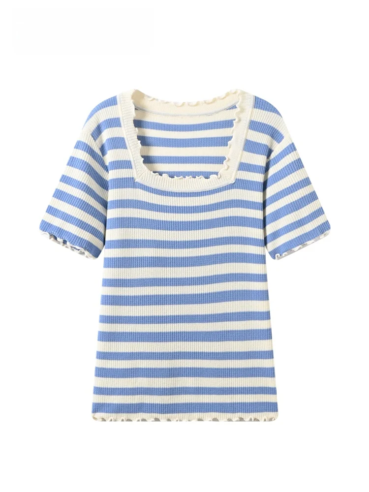 plus Size Women's Short Sleeve T-Shirt Striped Fashionable Summer New Style Korean Loose Fit Cotton Polyester Blend Regular T...
plus Size Women's Short Sleeve T-Shirt Striped Fashionable Summer New Style Korean Loose Fit Cotton Polyester Blend Regular T...
