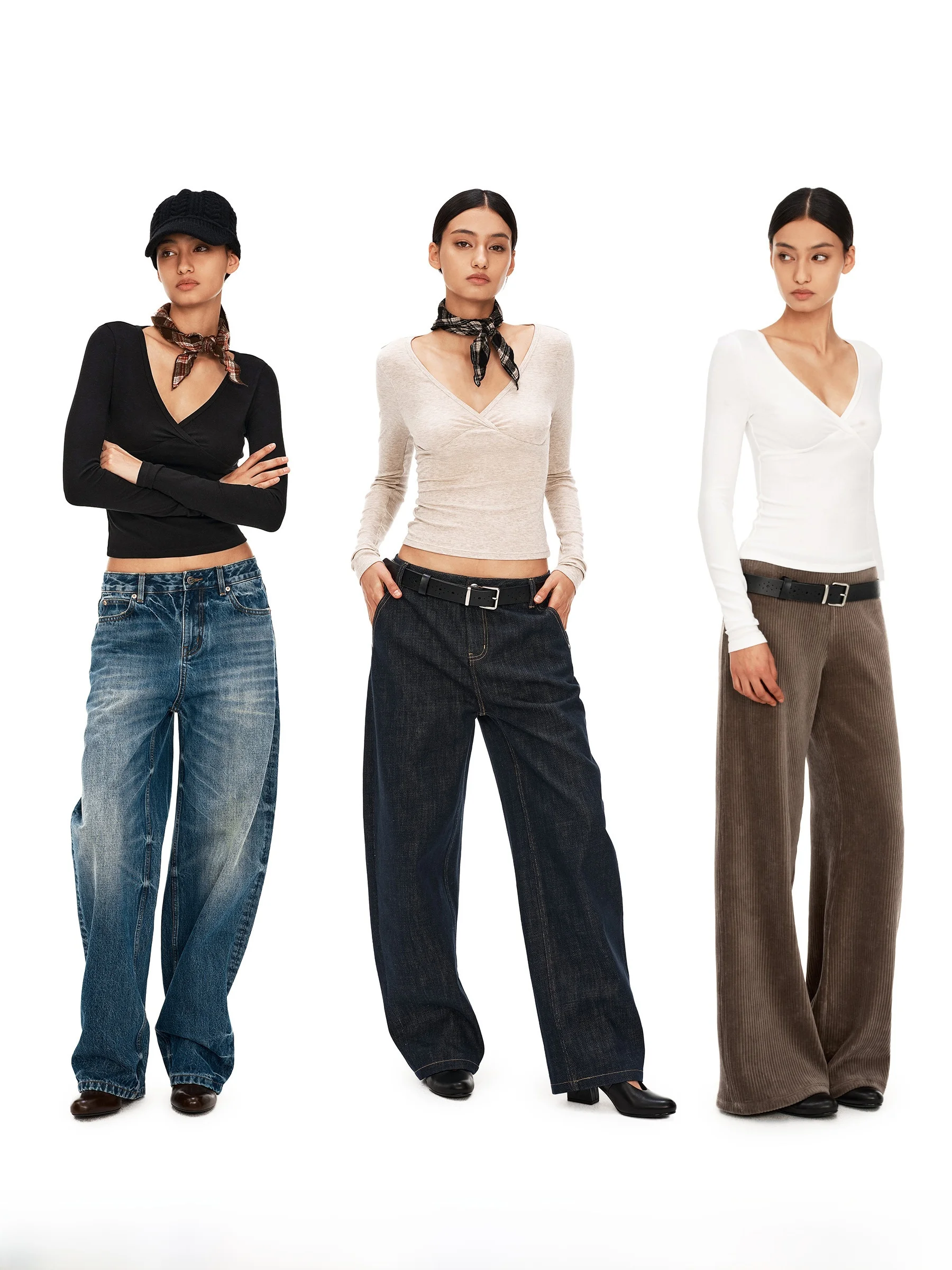 Puki Autumn Winter Wool V-ne Knot Base irt Slim Fit Versatile Top Commute Sle Regular Sve Ladies Faion
Puki Autumn Winter Wool V-ne Knot Base irt Slim Fit Versatile Top Commute Sle Regular Sve Ladies Faion