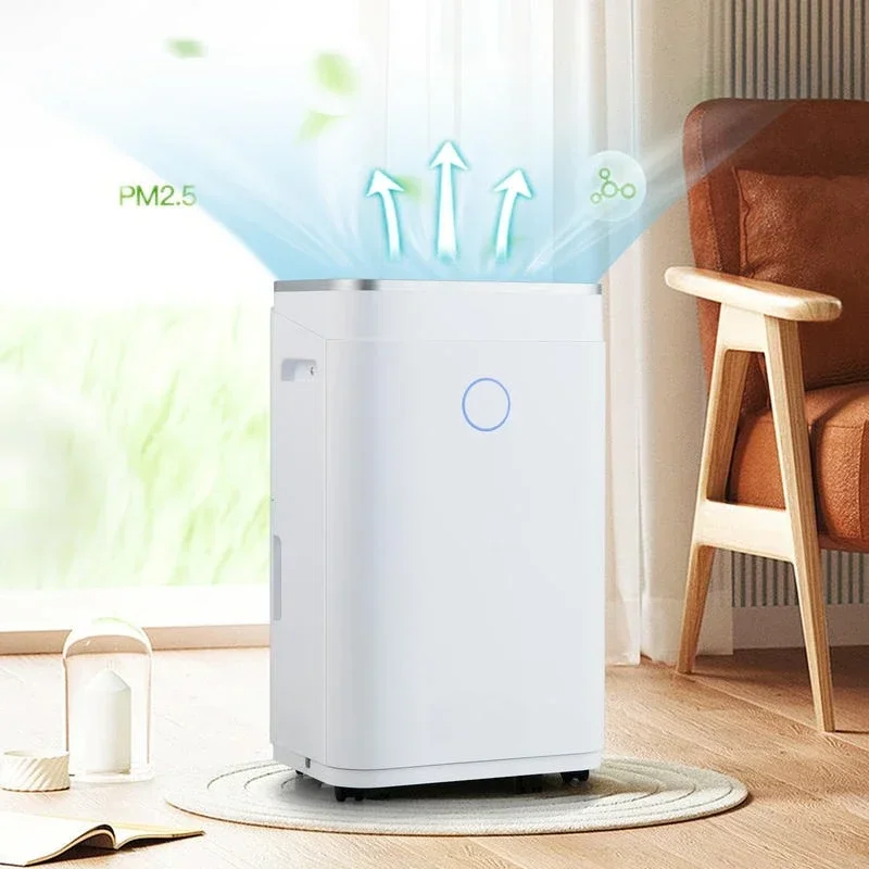 60-Pint Dehumidifier for Home and Basements 4000 Sq. Ft with 3-Color Digital Display-White
60-Pint Dehumidifier for Home and Basements 4000 Sq. Ft with 3-Color Digital Display-White