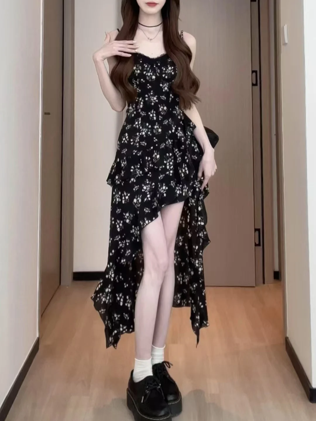 Large Size Floral Print Maxi Dress Summer A-Line Skirt Asymmetrical Hem Chiffon Strapless Gown Casual High Waist Cotton Blend
Large Size Floral Print Maxi Dress Summer A-Line Skirt Asymmetrical Hem Chiffon Strapless Gown Casual High Waist Cotton Blend