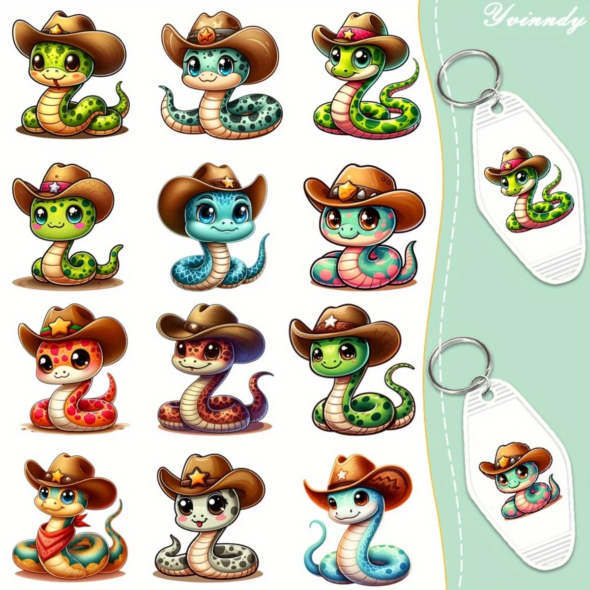 60 Pieces Western Cowboy Snake UV DTF Transfer Durable High Viscosity Adhesive DIY Crafts Office Supplies And Keychain
60 Pieces Western Cowboy Snake UV DTF Transfer Durable High Viscosity Adhesive DIY Crafts Office Supplies And Keychain
