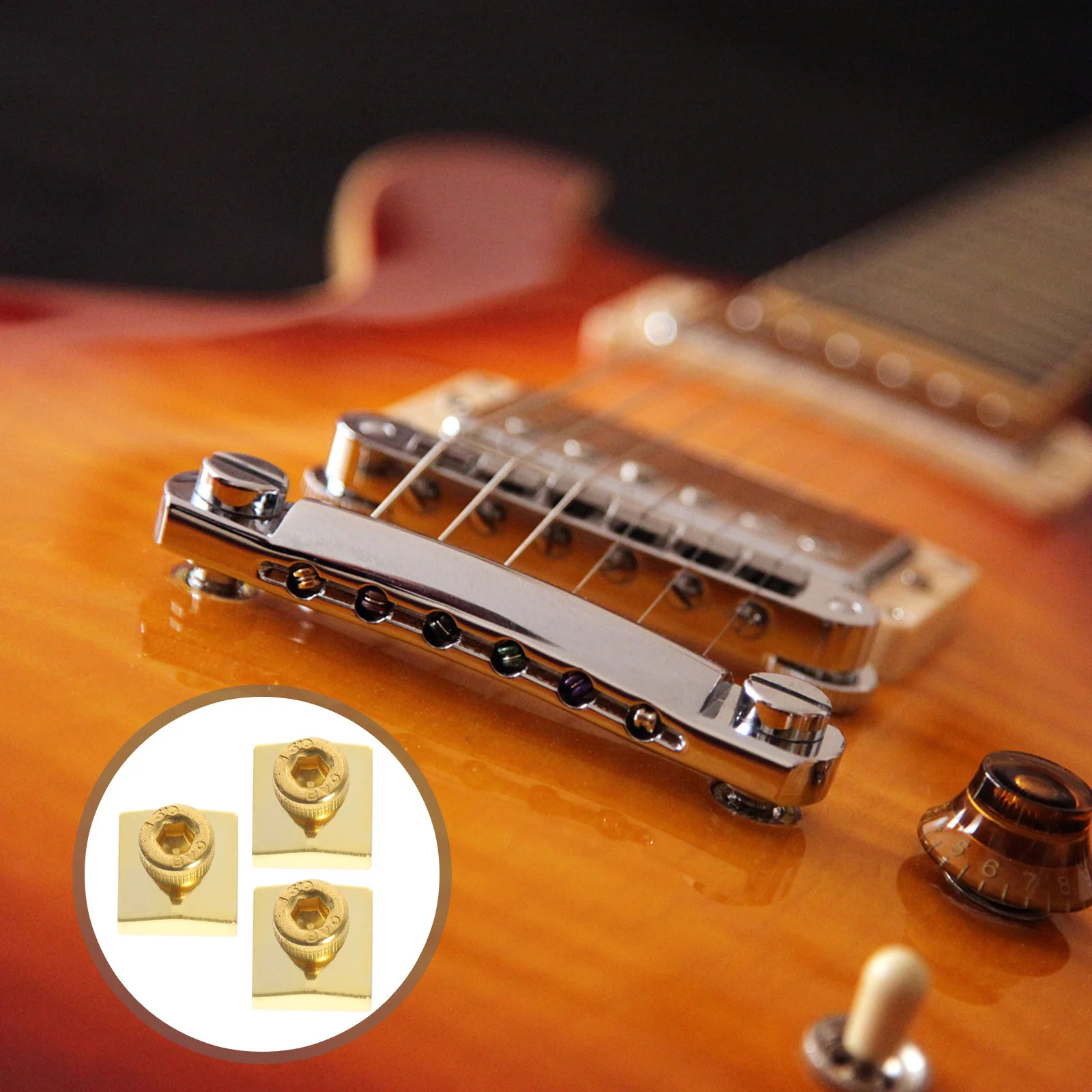 1Set Guitar String Plates High-Strength Iron Nut Blocks with Screws for Enhanced Vibration Transfer and Professional
1Set Guitar String Plates High-Strength Iron Nut Blocks with Screws for Enhanced Vibration Transfer and Professional