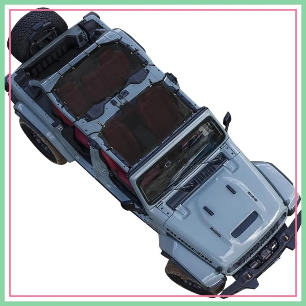 Sunshade Bikini Top for Jeep Wrangler JL 4 Door Hard Top, Mesh Sun Shade Cover Blocks UV Wind Noise, Black
Sunshade Bikini Top for Jeep Wrangler JL 4 Door Hard Top, Mesh Sun Shade Cover Blocks UV Wind Noise, Black