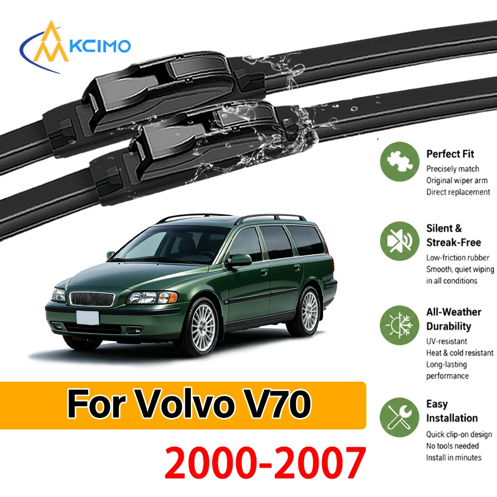 Excellent Quality Black Wipers For Volvo V70 2000-2007, Easy Install, No Shake, Sparkling Clean
Excellent Quality Black Wipers For Volvo V70 2000-2007, Easy Install, No Shake, Sparkling Clean