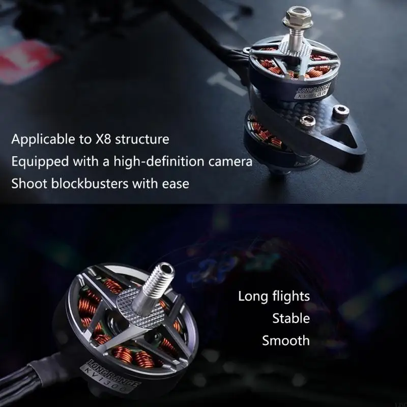 Y3NC 1300KV 1500KV 5-6S Brushless Motor For T-MOTOR F90 Multicopter for Drones Powerful Control Motor 1300KV
Y3NC 1300KV 1500KV 5-6S Brushless Motor For T-MOTOR F90 Multicopter for Drones Powerful Control Motor 1300KV