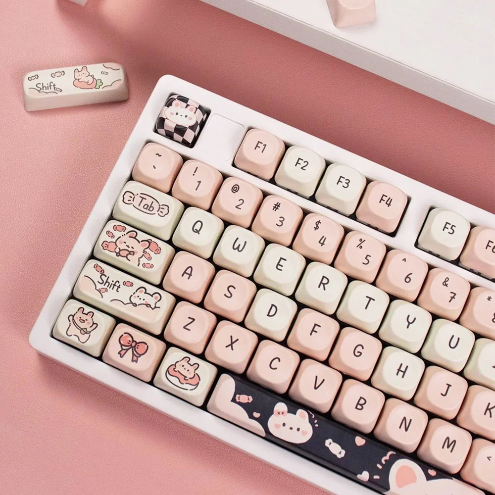 2025 New 95Keys MOA Profile Keycaps Rabbit Candy Theme PBT Mechanical Keyboard Key Caps for 61/64/68/84/75/87 Keys GMK67 GMK87
2025 New 95Keys MOA Profile Keycaps Rabbit Candy Theme PBT Mechanical Keyboard Key Caps for 61/64/68/84/75/87 Keys GMK67 GMK87