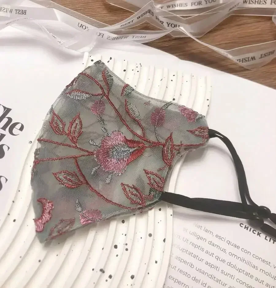 Chinese Style Embroidered Organza Face Mask For Women Washable Adjustable Retro Floral Design
Chinese Style Embroidered Organza Face Mask For Women Washable Adjustable Retro Floral Design