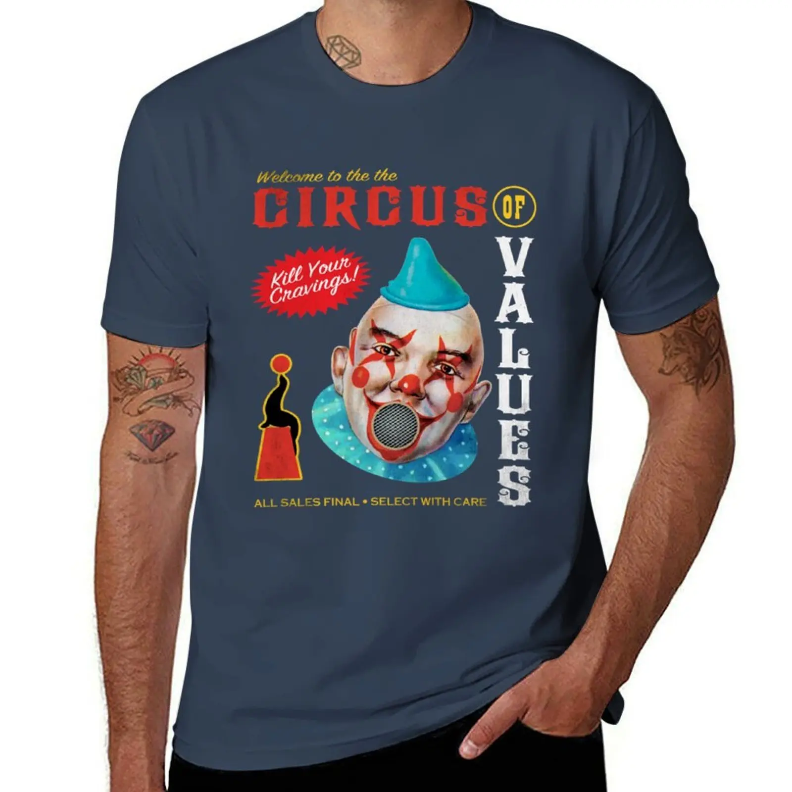 Circus of Values T-Shirt Anti-Fade Casual Tee Shirt
Circus of Values T-Shirt Anti-Fade Casual Tee Shirt