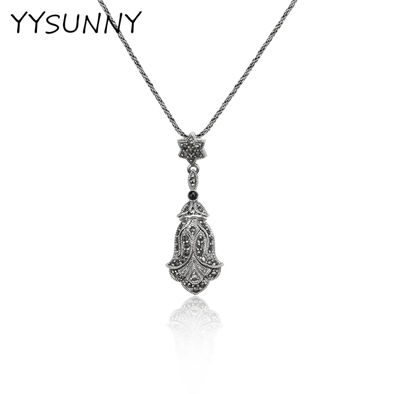 YYSUNNY Women Necklace Vintage 925 Sterling Silver Flower Pendant Mosaic Stone Luxury Necklace 18 Inch
YYSUNNY Women Necklace Vintage 925 Sterling Silver Flower Pendant Mosaic Stone Luxury Necklace 18 Inch