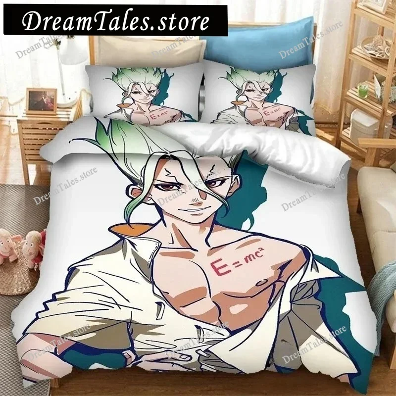 New Anime Dr.STONE 3D Print Bedding Set Duvet Covers Pillowcases Comforter Bedding Sets Bedclothes Duvet Cover Sets Luxury Gift
New Anime Dr.STONE 3D Print Bedding Set Duvet Covers Pillowcases Comforter Bedding Sets Bedclothes Duvet Cover Sets Luxury Gift
