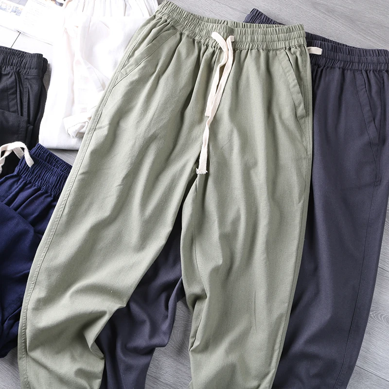 Japanese Style Recommended Cotton Linen Men's Casual Pants Loose Fit Artistic Trendy Long Trousers Urban Fashion Spring Autumn
Japanese Style Recommended Cotton Linen Men's Casual Pants Loose Fit Artistic Trendy Long Trousers Urban Fashion Spring Autumn